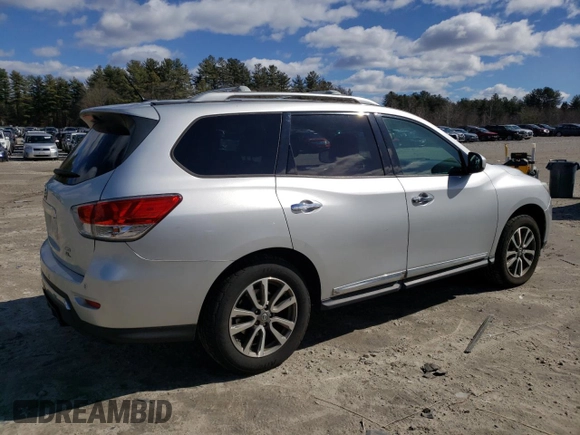 2014 Nissan Pathfinder S with VIN 5N1AR2MMXEC626529, listed as a Copart auction lot 47350415 with 139,696 mi miles and Clean title. Bid and sale history available at DreamBid. Image 3.