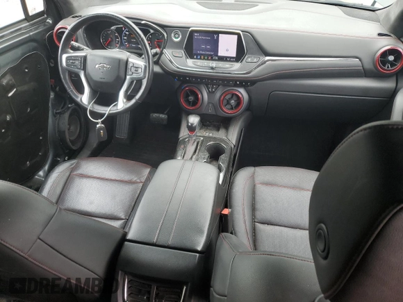 2019 Chevrolet Blazer RS with VIN 3GNKBJRS3KS703107, listed as a Copart auction lot 56701205 with 60,816 mi miles and Salvage title. Bid and sale history available at DreamBid. Image 8.