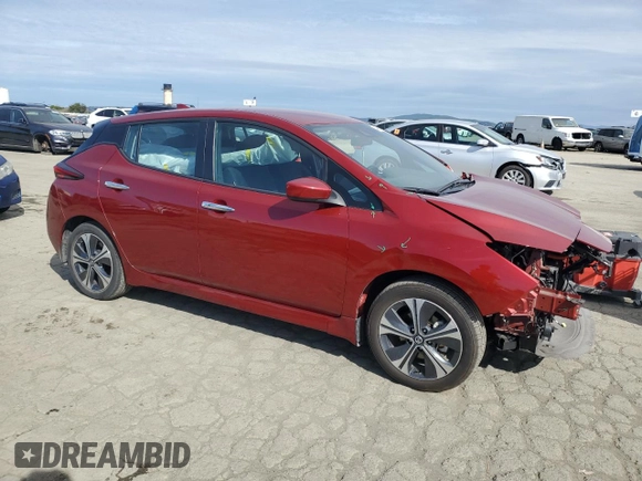2020 Nissan LEAF SV Plus with VIN 1N4BZ1CPXLC306404, listed as a Copart auction lot 49684355 with 39,632 mi miles and Salvage Title. Bid and sale history available at DreamBid. Image 4.