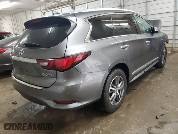 2019 Infiniti QX60 Pure with VIN 5N1DL0MM1KC523479, listed as a Copart auction lot 59895065 with 81,731 mi miles and Salvage title. Bid and sale history available at DreamBid. Image 3.