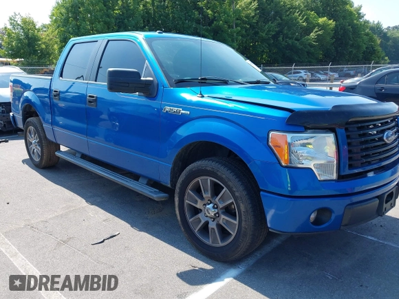 2014 Ford F-150 XL with VIN 1FTEW1CM7EKF31796, listed as a IAAI auction lot 42612772 with 183,685 mi miles and . Bid and sale history available at DreamBid. Image 1.