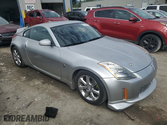 2003 Nissan 350Z with VIN JN1AZ34D73T103916, listed as a Copart auction lot 73709474 with 126,353 mi miles and Salvage Title. Bid and sale history available at carsss.com. Image 4.
