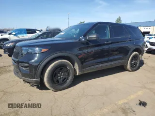 2023 Ford Police Interceptor Utility z VIN 1FM5K8AB9PGC20703, wystawiony jako Copart lot #49963175 z przebiegiem 7775 mil mil oraz Szkody całkowita. Historia ofert i sprzedaży dostępna na DreamBid. Obrazek 1.
