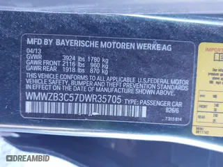 2013 MINI Cooper Countryman with VIN WMWZB3C57DWR35705, listed as a IAAI auction lot 41620080 with 197,884 mi miles. Bid and sale history available at carsss.com. Image 9.