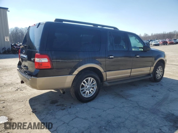 2014 Ford Expedition Max XLT with VIN 1FMJK1J51EEF32913, listed as a Copart auction lot 46832565 with 142,803 mi miles and Salvage title. Bid and sale history available at DreamBid. Image 3.