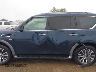 2020 Nissan Armada SL with VIN JN8AY2ND3L9110873, listed as a IAAI auction lot 41272945 with 109,968 mi miles. Bid and sale history available at carsss.com. Image 14.