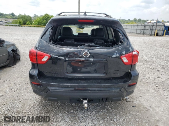 2020 Nissan Pathfinder SL with VIN 5N1DR2CM0LC650835, listed as a Copart auction lot 60053525 with 34,787 mi miles and Salvage title. Bid and sale history available at DreamBid. Image 6.