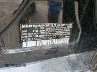 2007 Mercedes-Benz E 350 z VIN WDBUF56X77B076670, wystawiony jako Copart lot #57215685 z przebiegiem 143 428 mil mil oraz Szkoda całkowita • Salvage title. Historia ofert i sprzedaży dostępna na DreamBid. Obrazek 12.