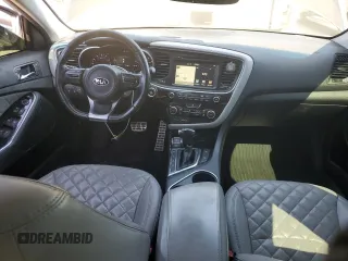 2015 Kia Optima SX Turbo with VIN 5XXGR4A63FG517153, listed as a Copart auction lot 65068985 with 153,482 mi miles and Salvage title. Bid and sale history available at DreamBid. Image 8.