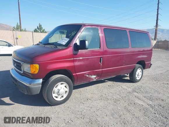 2005 Ford Econoline Passenger XL with VIN 1FBNE31L65HA76448, listed as a IAAI auction lot 42672819 with 214,033 mi miles and . Bid and sale history available at DreamBid. Image 2.
