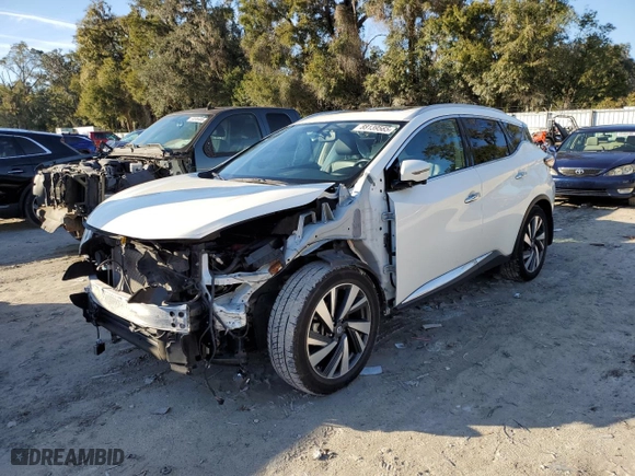 2018 Nissan Murano Platinum with VIN 5N1AZ2MH1JN152343, listed as a Copart auction lot 88139565 with 70,822 mi miles and Salvage Title. Bid and sale history available at carsss.com. Image 1.