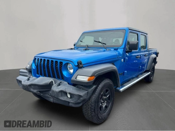 2020 Jeep Gladiator Sport S с VIN 1C6HJTAG9LL169893, выставлен на аукционе Copart как лот 59512605 с пробегом 67 647 миль миль и Чистый • Clean title. История ставок и продаж доступна на DreamBid. Изображение 2.
