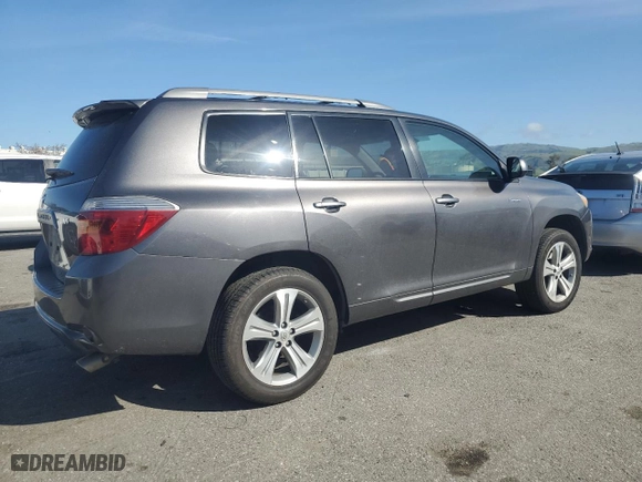 2008 Toyota Highlander Sport with VIN JTEDS43A482032775, listed as a Copart auction lot 49628595 with 184,854 mi miles and Salvage Title. Bid and sale history available at carsss.com. Image 3.