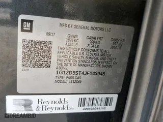 2018 Chevrolet Malibu LT with VIN 1G1ZD5ST4JF143945, listed as a Copart auction lot 49700425 with 156,321 mi miles and Salvage Title. Bid and sale history available at carsss.com. Image 14.