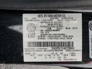 2010 Ford Fusion Hybrid with VIN 3FADP0L31AR228843, listed as a Copart auction lot 59587165 with 308,260 mi miles and Clean title. Bid and sale history available at DreamBid. Image 12.