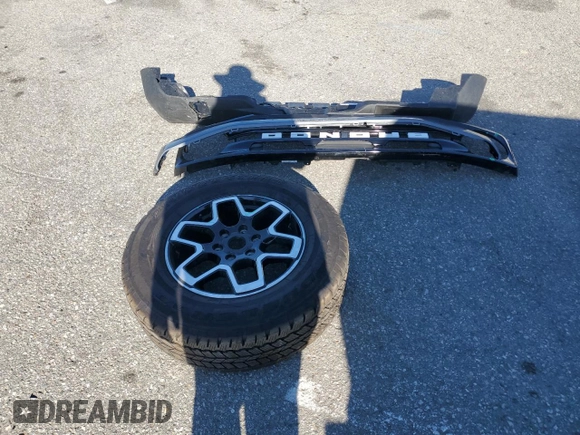 2023 Ford Bronco with VIN 1FMEE5DP0PLB97820, listed as a Copart auction lot 50392985 with 29,950 mi miles and Salvage Title. Bid and sale history available at DreamBid. Image 14.