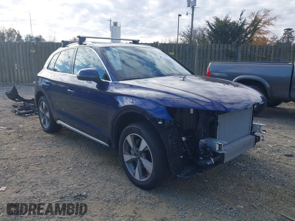 2024 Audi Q5 Premium with VIN WA1ABAFYXR2004201, listed as a IAAI auction lot 40997985 with 9,084 mi miles and . Bid and sale history available at DreamBid. Image 1.