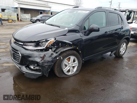 2021 Chevrolet Trax LT with VIN KL7CJPSM8MB364631, listed as a Copart auction lot 52622755 with 64,776 mi miles and Salvage Title. Bid and sale history available at carsss.com. Image 1.