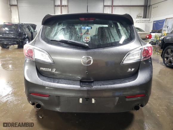 2011 Mazda Mazda3 s Sport with VIN JM1BL1K56B1486664, listed as a Copart auction lot 47370455 with 78,995 mi miles and Salvage Title. Bid and sale history available at carsss.com. Image 6.