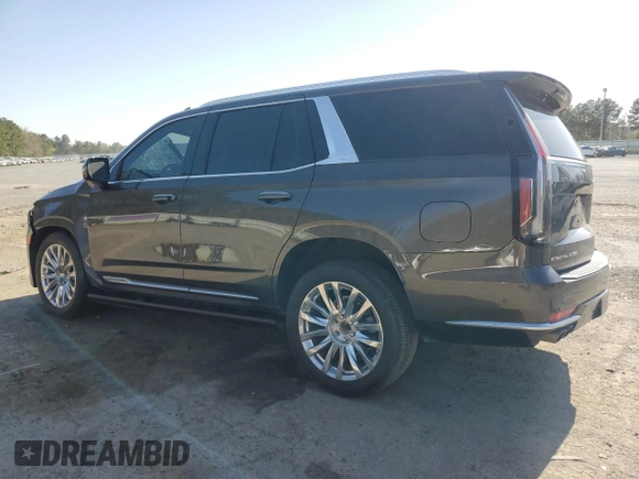 2021 Cadillac Escalade Premium Luxury with VIN 1GYS4CKL6MR249968, listed as a Copart auction lot 47406705 with 28,937 mi miles and Salvage title. Bid and sale history available at DreamBid. Image 2.