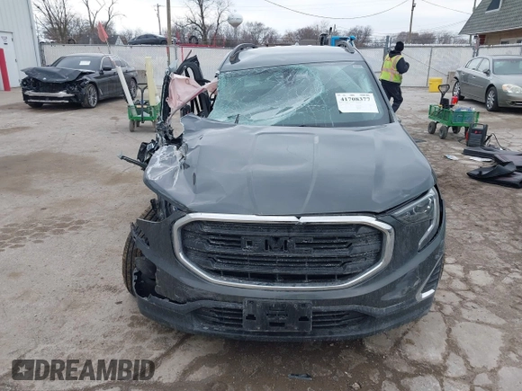 2019 GMC Terrain SLE with VIN 3GKALMEV9KL318796, listed as a IAAI auction lot 41708377 with 106,968 mi miles and . Bid and sale history available at DreamBid. Image 13.