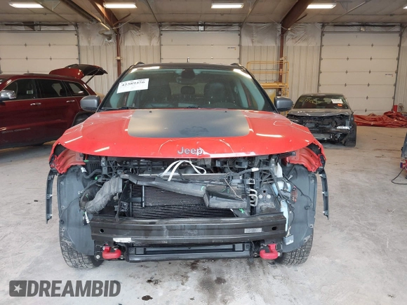 2018 Jeep Compass Trailhawk with VIN 3C4NJDDB4JT169366, listed as a IAAI auction lot 42389456 with 128,980 mi miles and . Bid and sale history available at DreamBid. Image 12.