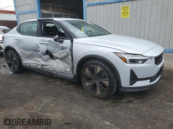 2023 Polestar 2 with VIN YSMEG3KA5PL142916, listed as a Copart auction lot 53727675 with 71,670 mi miles and Salvage Title. Bid and sale history available at DreamBid. Image 4.