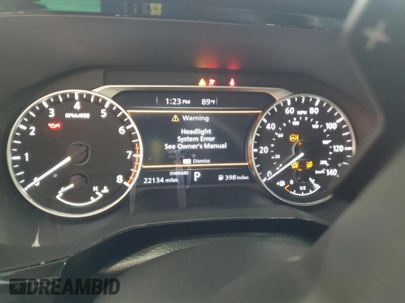 2025 Nissan Pathfinder SV with VIN 5N1DR3BAXSC203358, listed as a Copart auction lot 65569345 with 22,134 mi miles and Clean title. Bid and sale history available at DreamBid. Image 9.