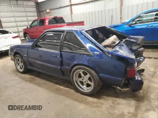 1989 Ford Mustang z VIN 1FABP41A9KF195833, wystawiony jako Copart lot #51102975 z przebiegiem 39 598 mil mil oraz Szkoda całkowita • Salvage title. Historia ofert i sprzedaży dostępna na DreamBid. Obrazek 2.