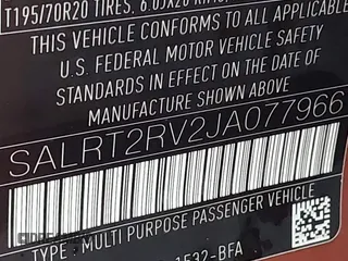 2018 Land Rover Discovery HSE Luxury with VIN SALRT2RV2JA077966, listed as a IAAI auction lot 41023760 with 26,243 mi miles and . Bid and sale history available at DreamBid. Image 9.