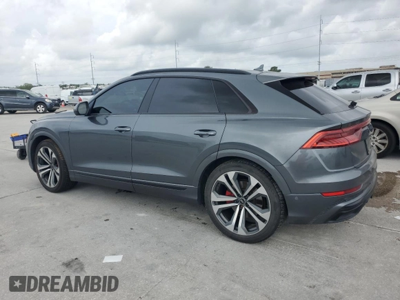 2019 Audi Q8 Prestige with VIN WA1FVAF11KD024380, listed as a Copart auction lot 54579315 with 109,204 mi miles and Salvage title. Bid and sale history available at DreamBid. Image 2.