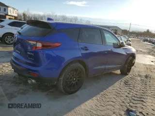 2021 Acura RDX w/A-Spec Package with VIN 5J8TC2H68ML013139, listed as a Copart auction lot 42141155 with 20,559 mi miles and Salvage Title. Bid and sale history available at carsss.com. Image 3.