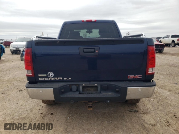 2011 GMC Sierra 1500 SLE with VIN 3GTP2VE33BG217209, listed as a Copart auction lot 55062735 with 160,311 mi miles and Salvage title. Bid and sale history available at DreamBid. Image 6.