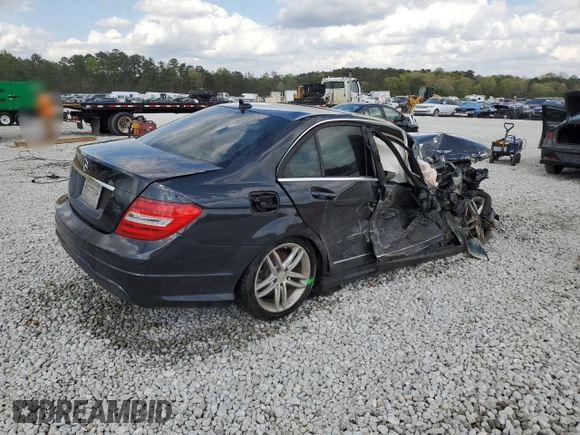 2012 Mercedes-Benz C 250 Sport with VIN WDDGF4HB1CA602310, listed as a Copart auction lot 51802745 with Not Provided miles and Non Repairable. Bid and sale history available at DreamBid. Image 3.