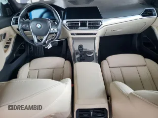 2021 BMW 3 Series 330i with VIN 3MW5R1J07M8B86693, listed as a Copart auction lot 59595985 with 43,852 mi miles and Salvage title. Bid and sale history available at DreamBid. Image 8.