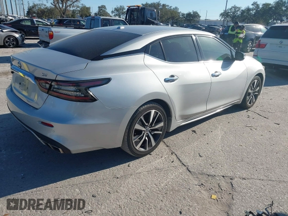 2020 Nissan Maxima SV with VIN 1N4AA6CV4LC378844, listed as a IAAI auction lot 41508246 with 88,349 mi miles. Bid and sale history available at carsss.com. Image 4.