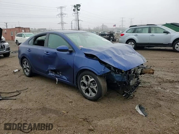 2020 Kia Forte LXS with VIN 3KPF24AD9LE255383, listed as a Copart auction lot 43591265 with 34,394 mi miles and Salvage Title. Bid and sale history available at carsss.com. Image 10.