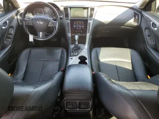 2014 Infiniti Q50 Sport with VIN JN1BV7AP5EM689471, listed as a Copart auction lot 49716815 with 110,461 mi miles and Salvage Title. Bid and sale history available at DreamBid. Image 8.