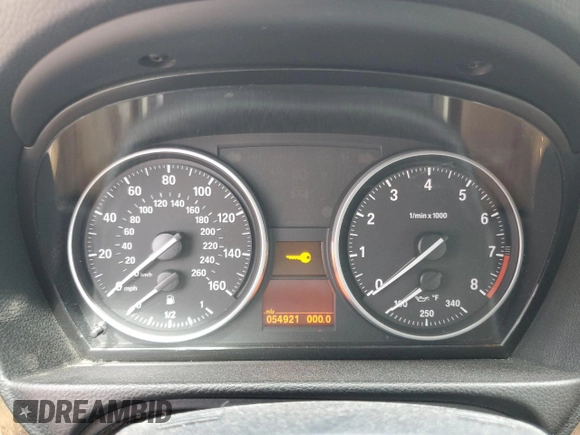 2008 BMW 3 Series 328i with VIN WBAWR33558P151344, listed as a Copart auction lot 48208555 with 54,921 mi miles and Salvage Title. Bid and sale history available at carsss.com. Image 9.