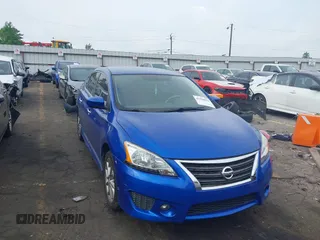 2014 Nissan Sentra SV with VIN 3N1AB7AP0EL627376, listed as a IAAI auction lot 42108070 with 118,996 mi miles and . Bid and sale history available at DreamBid. Image 1.