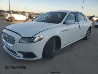 2020 Lincoln Continental Standard with VIN 1LN6L9PK2L5602320, listed as a Copart auction lot 76764124 with 37,605 mi miles and Salvage Title. Bid and sale history available at carsss.com. Image 1.