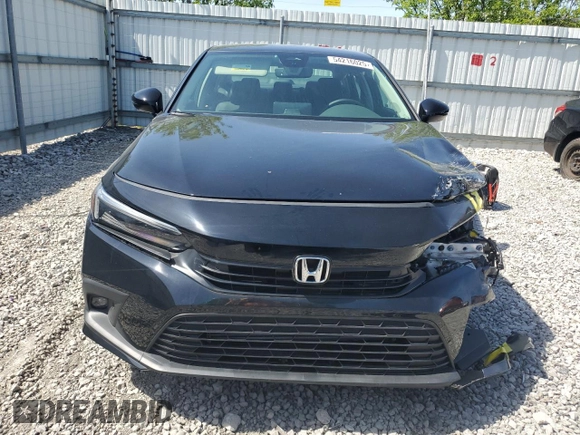2023 Honda Civic Sedan Touring with VIN 2HGFE1F98PH323825, listed as a Copart auction lot 54216025 with 1,616 mi miles and Salvage Title. Bid and sale history available at carsss.com. Image 5.