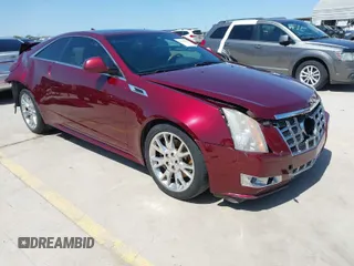 2014 Cadillac CTS Coupe Premium with VIN 1G6DD1E35E0179287, listed as a IAAI auction lot 41975243 with 92,851 mi miles. Bid and sale history available at carsss.com. Image 1.