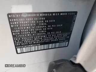 2022 Volkswagen Taos SE с VIN 3VVYX7B26NM043768, выставлен на аукционе IAAI как лот 41742891 с пробегом 53 885 миль миль и . История ставок и продаж доступна на DreamBid. Изображение 9.