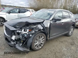 2023 Mazda CX-5 Signature with VIN JM3KFBXY3P0136316, listed as a Copart auction lot 76843514 with 15,932 mi miles and Salvage Title. Bid and sale history available at carsss.com. Image 1.