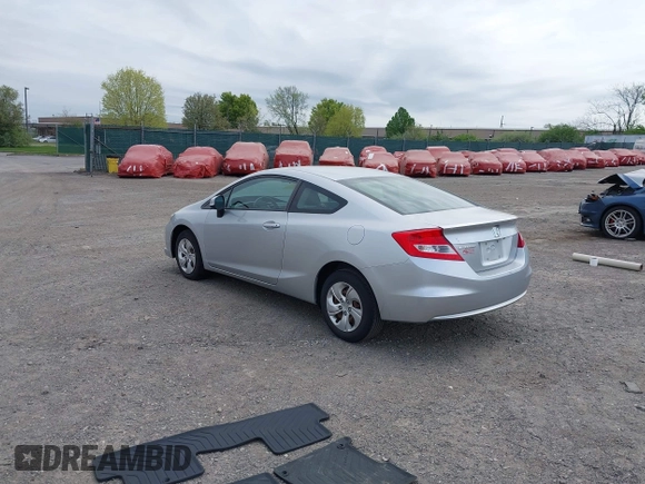 2013 Honda Civic Cpe LX with VIN 2HGFG3B58DH519509, listed as a IAAI auction lot 42056018 with 80,453 mi miles. Bid and sale history available at carsss.com. Image 3.