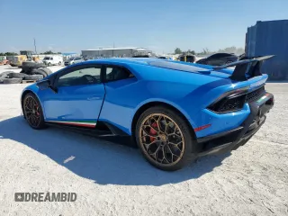 2018 Lamborghini Huracan z VIN ZHWUD4ZF2JLA08437, wystawiony jako Copart lot #50956455 z przebiegiem 7412 mil mil oraz Nie do naprawy. Historia ofert i sprzedaży dostępna na DreamBid. Obrazek 2.