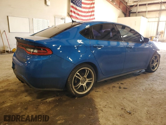 2016 Dodge Dart GT with VIN 1C3CDFEB6GD679925, listed as a Copart auction lot 86312754 with 93,573 mi miles and Clean Title. Bid and sale history available at DreamBid. Image 3.
