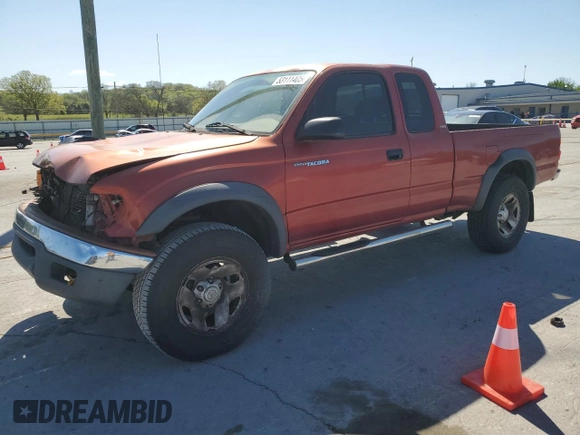 2001 Toyota Tacoma with VIN 5TEWM72NX1Z842202, listed as a Copart auction lot 53111405 with 304,857 mi miles and Salvage title. Bid and sale history available at DreamBid. Image 1.