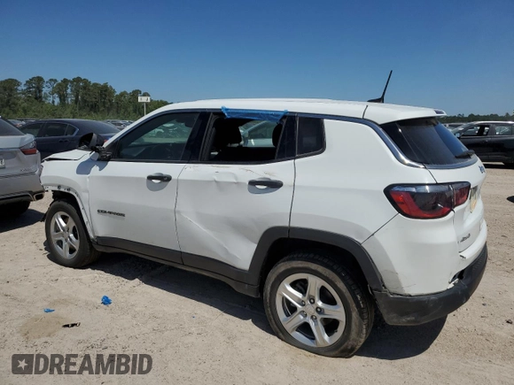 2023 Jeep Compass Sport with VIN 3C4NJDAN7PT547994, listed as a Copart auction lot 52133135 with 35,148 mi miles and Salvage title. Bid and sale history available at DreamBid. Image 2.